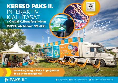 Keresd Paks II. interaktív kiállítását a Fesztiválon!