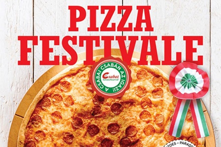 A Pizza Me hivatalos kolbászfesztivál pizzája